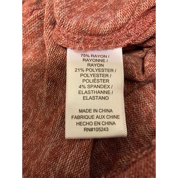 Bobeau Women's Pull On Cozy Jogger Lounge Pants 1X Withered Rose Leopard NWT - Picture 4 of 5